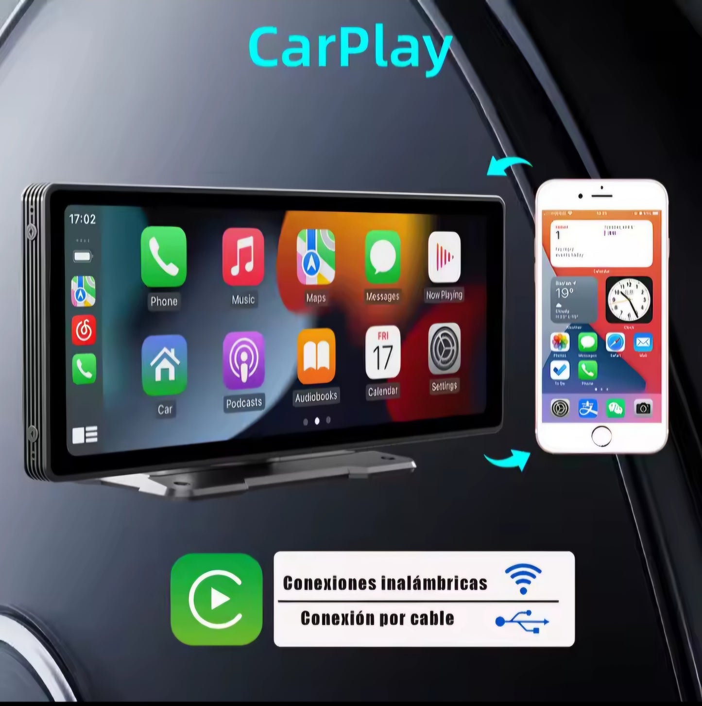 Pantalla Carplay y Android Auto